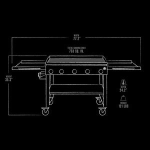 Pit Boss Deluxe 5-Burner Griddle