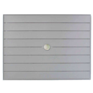 32″ x 48″ Rect Aluminum Slat Table Top W/UH