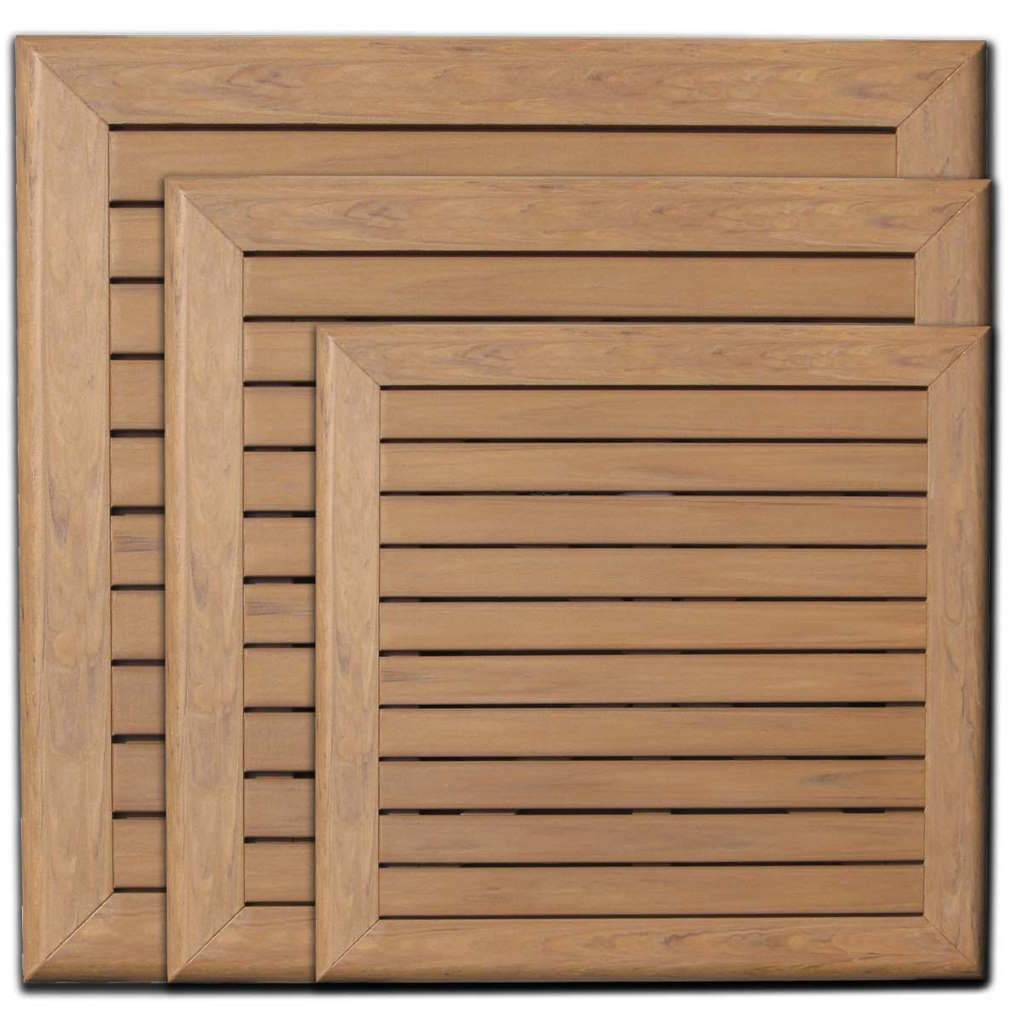 24″ x 24" Sq Teak Durawood Table Top W/UH