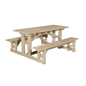 T52WC 72" Rectangular Picnic Table (Wheelchair Accessible)
