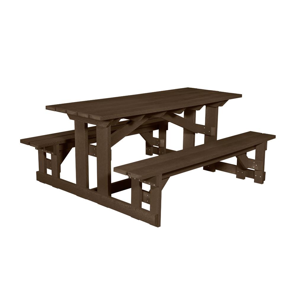 T52 72" Rectangular Picnic Table