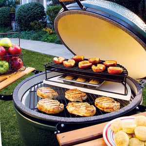 Big Green Egg Barbeque Half Moon Pizza & Baking Stone