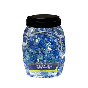 1/2" Reflective Fire Glass 10 lbs