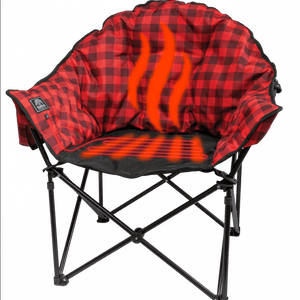 Kuma Outdoor Gear Furniture - Chairs Lazy Bear HEATED  Chair w/ Power Bank - Heather Grey New