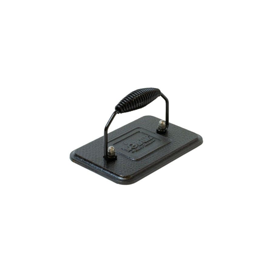 Lodge Cast Iron Cast Iron & Knives 6.75 Inch x 4.5 Inch Cast Iron Grill Press