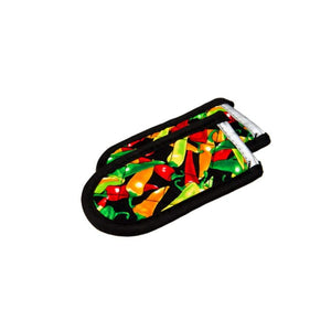 Lodge Cast Iron Cast Iron Multi Colour Chili Pepper Lodge Pepper Print Handle Mitt (2 pack)
