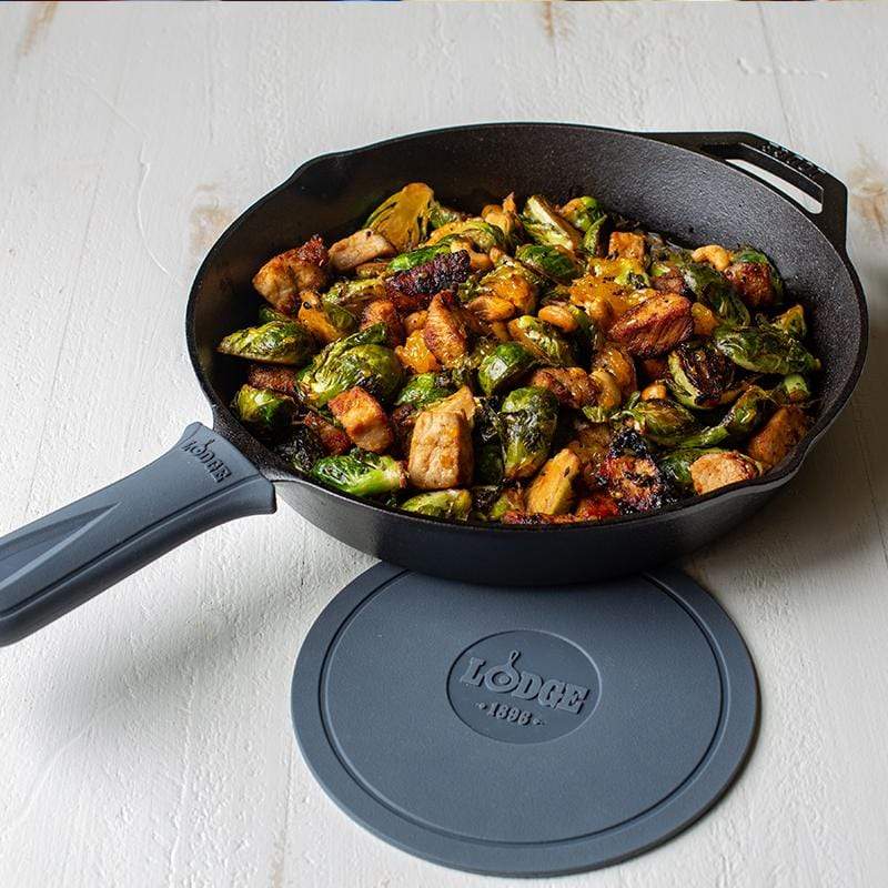 Lodge Cast Iron Cast Iron Stone Gray Lodge Deluxe Silicone Hot Handle
