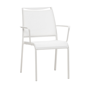 Ratana Furniture - Dining White Ratana Como Dining Arm Chair