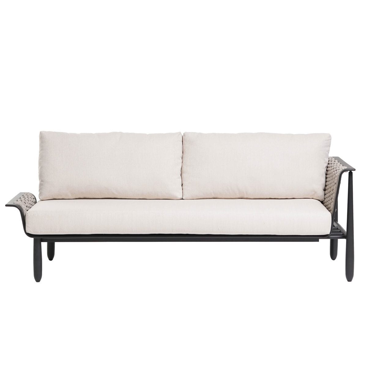 Ratana Sectional Graphite Diva 3-Seater Right Arm