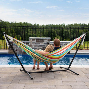 Vivere Hammocks Vivere's Combo - 9ft Polyester Hammock with Stand
