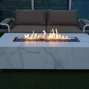 Nexusmart Heaters & Fire Tables Elementi - Carrara Porcelain Fire Table - NG