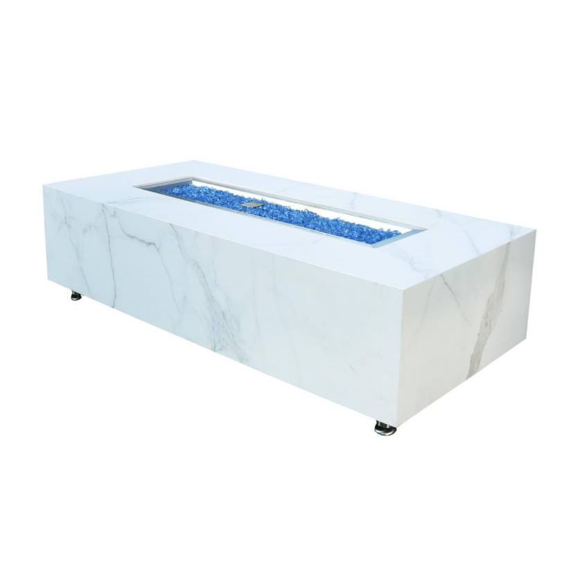 Nexusmart Heaters & Fire Tables Elementi - Carrara Porcelain Fire Table - NG