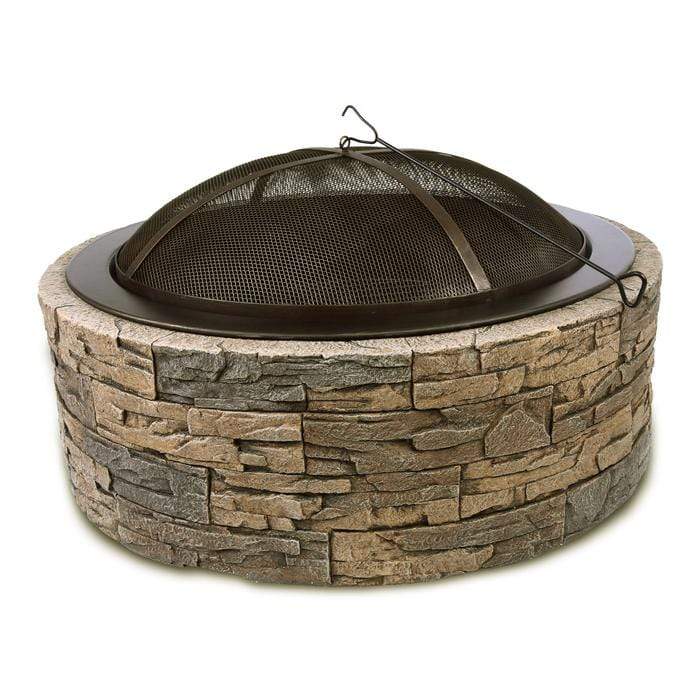 Nexusmart Heaters & Fire Tables Shinerich 35" Cast Stone Fire Pit